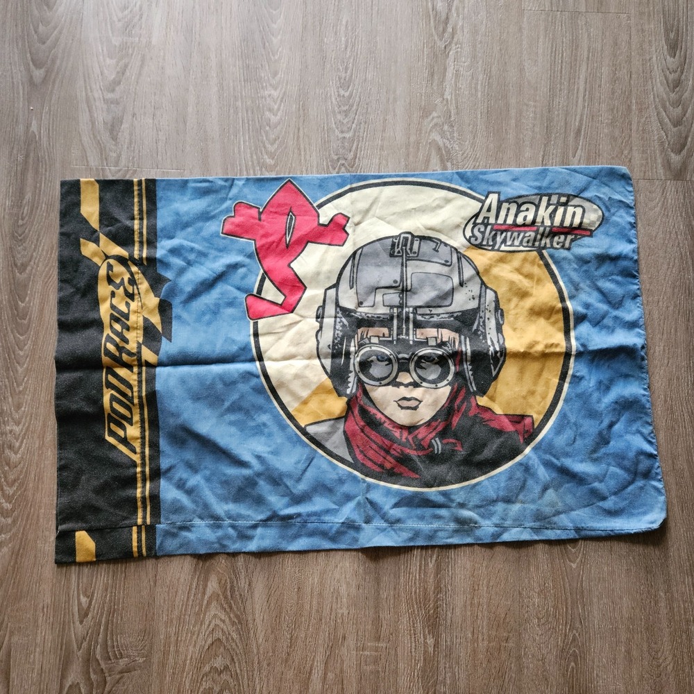 Vintage Star Wars Episode I Anakin Skywalker Sebulba Podracing Pillowcase 1999